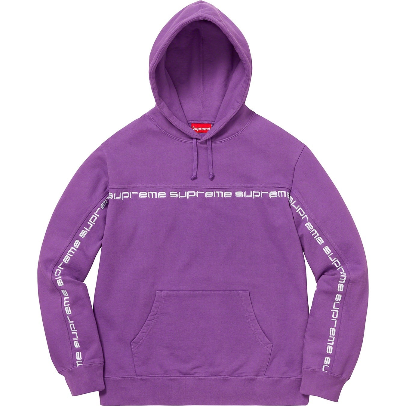 Text Stripe Hooded Sweatshirt view 4